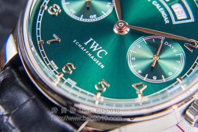 IWC手錶 V2升級版 萬國lW52850 葡萄牙萬年曆腕表系列 萬國表高端機械男表  hds1435